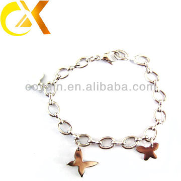 Beautiful stainless steel jewelry butterfly design bracelets for girl